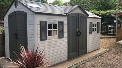 Product Review Lifetime X Ft Double Entrance Shed Youtube