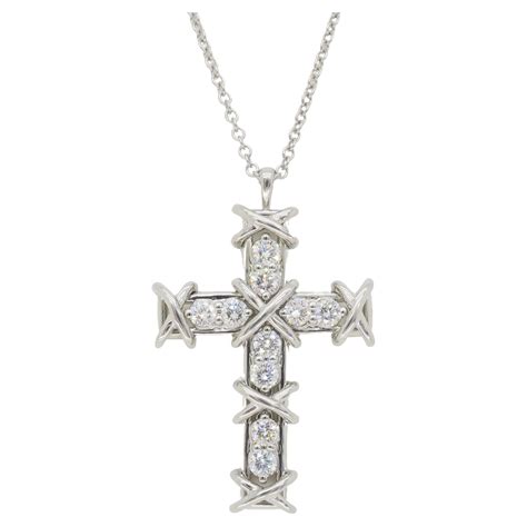Tiffany And Co Picasso Colored Stone Large Cross Pendant At 1stdibs