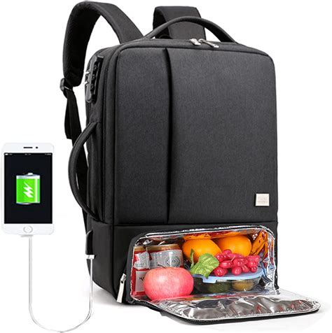 Lunch Laptop Backpack 156 Inches With Insulated