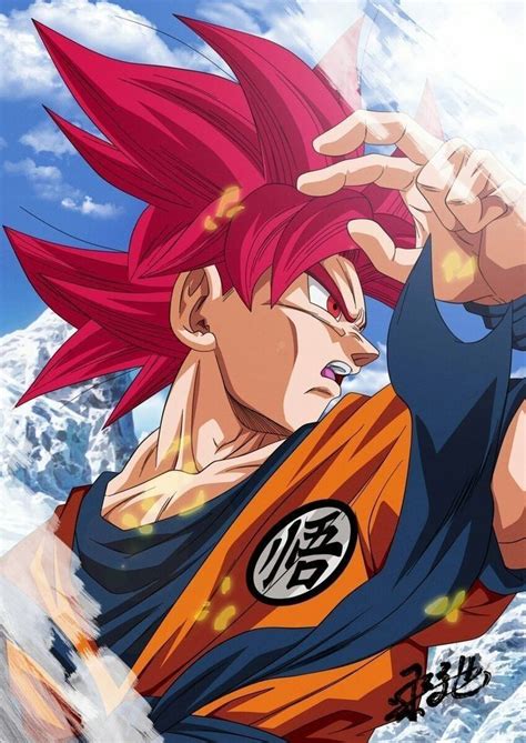 Goku Ssj God Dragon Ball Personagens De Anime Dragon Ball Tatuagens