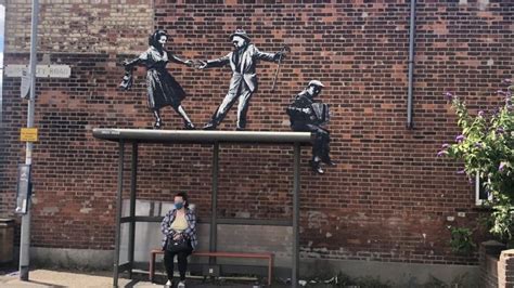 New Banksy Artwork Appears At Great Yarmouth Model Village Bbc News