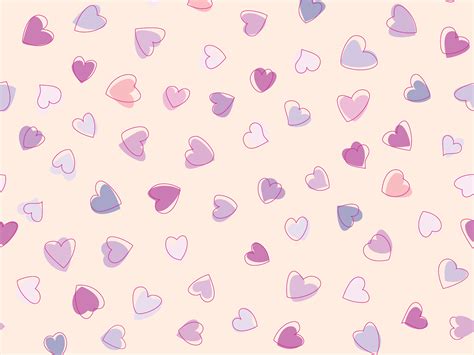 Cute Heart Pattern Wallpaper 1600x1200 27954