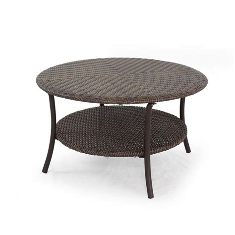 Round Gray Outdoor Coffee Table Portside Outdoor Round Concrete