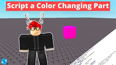 Roblox Scripting Tutorial How To Change The Color Of A Part Youtube