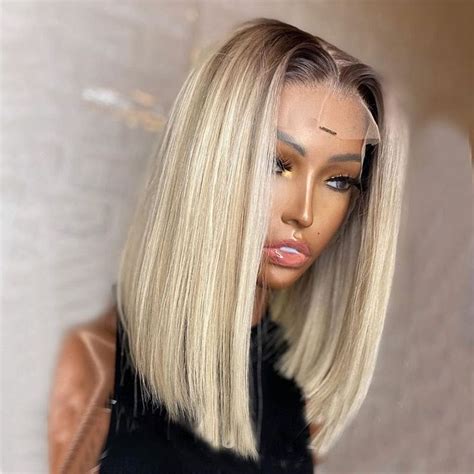 Samantha Blonde Short Bob Brazilian Hair Inches Density