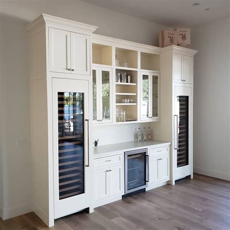 Out Of This World Built In Bar Fridge Cottage Style Kitchen Island