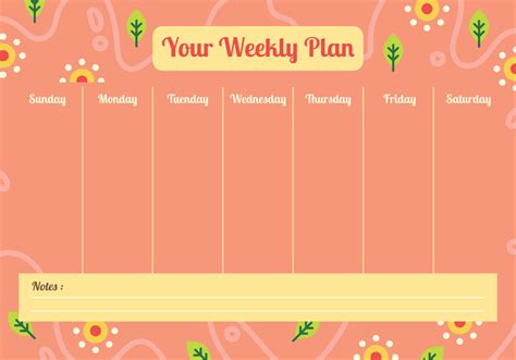 Printable Weekly Schedule Planner Weekly Schedule Planner Schedule
