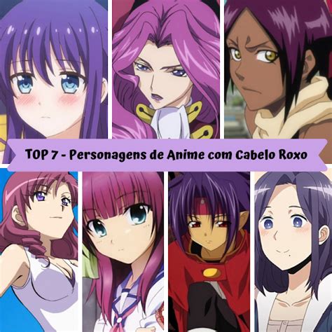 Poster Top 7 Personagens De Anime Com Cabelo Roxo Personagens De