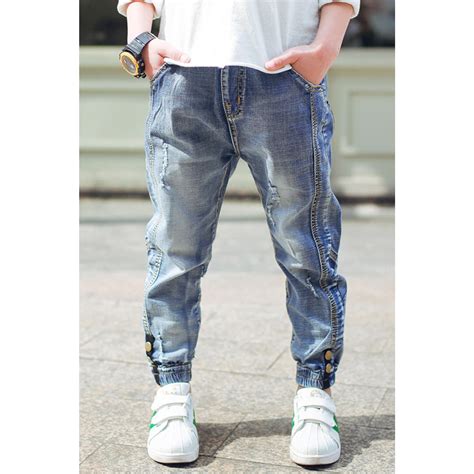 Unomatch Kids Boys Fashion Loose Thigh Relax Fit Jeans