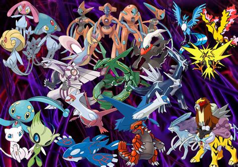 All Legendary Pokemon In One Picture