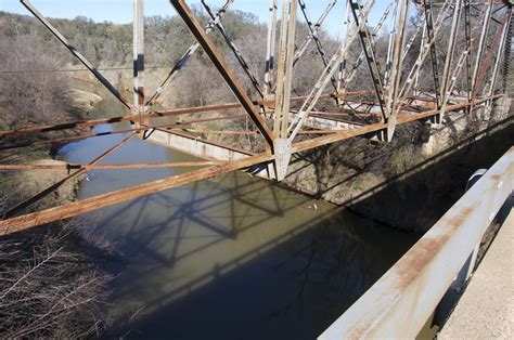 Through Truss Bridge On The Clear Fork Of The Brazos River Near