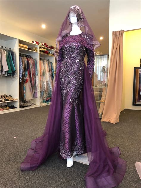 baju pengantin songket dark purple 30 ide baju pengantin songket dark purple lamaz morradean