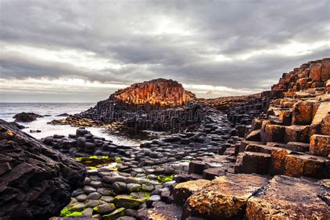 Morning View Of A Causeway Coast And Glens With Giants Causeway And Sea