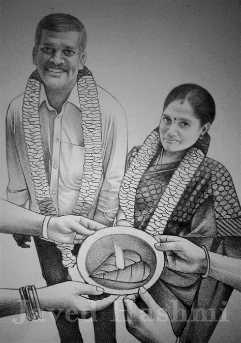 Oil Painting Exporters South Indian Couple Drawing Couple Drawings