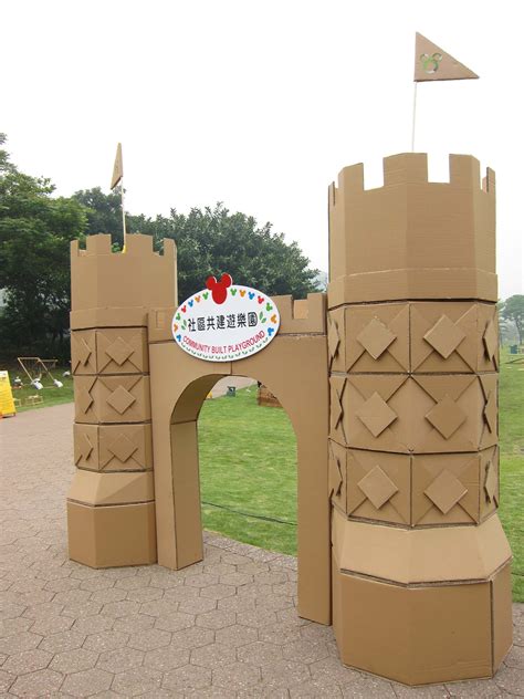 Shine Kids Crafts Kids Activity Diy Playground Cardboard Castle