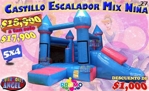 Venta De Brincolines Castillo Escalador Mix