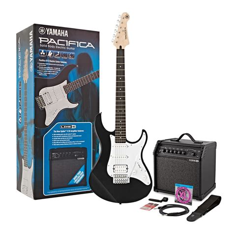 Disc Yamaha Pacifica 012 Spider V 20 Mkii Guitar Pack Black At Gear4music