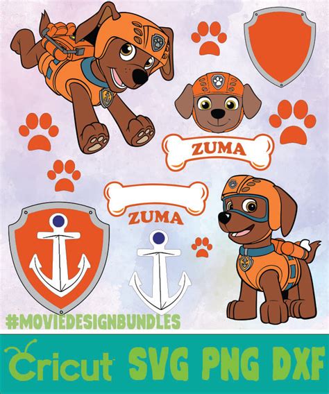 Paw Patrol Zuma Svg Bundle Paw Patrol Clipart Paw Patrol Etsy Sexiz Pix