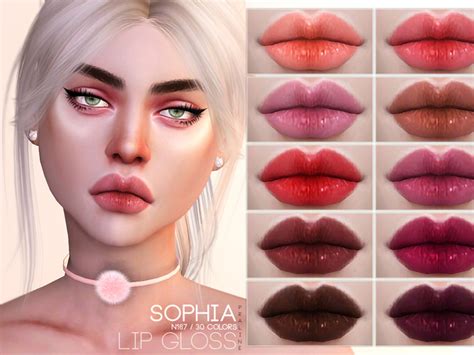 Pralinesims Sophia Lip Gloss N167 Makeup Cc Sims 4 Cc Makeup Face