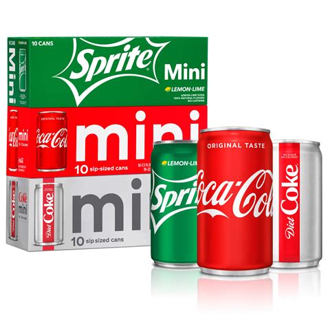 Buy Coca Cola Mini Can Variety Pack 7 5 Fl Oz Pack Of 30 10 Each