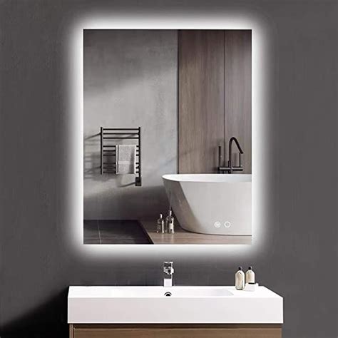 Keonjinn Backlit Mirror Bathroom 36 X 28 Inch Led Mirror For Bathroom