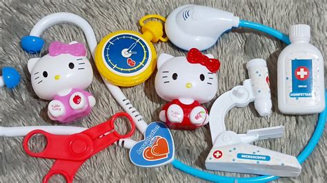 Minutes Satisfying With Unboxing Hello Kitty Doctor Set Hello Kitty