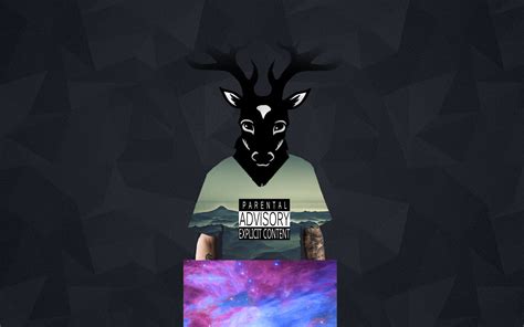 Deer Universe Space Abstract Hd Wallpaper Wallpaper Flare