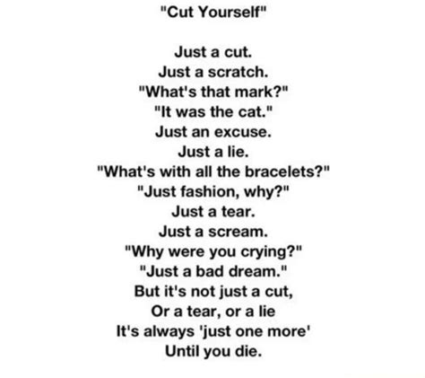 21 Best Images About Quotes About Cutting On Pinterest Depression