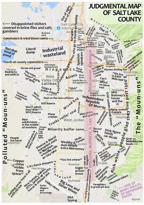 Salt Lake City Neighborhoods Map Map Of The World