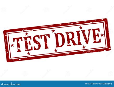 Rubber Stamp With Text Test Drive Inside Stock Vector Illustration Of