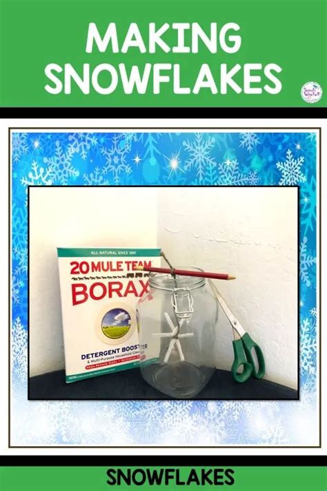 Grow A Snowflake With Borax And Learn About Snowflake Crystals Winter