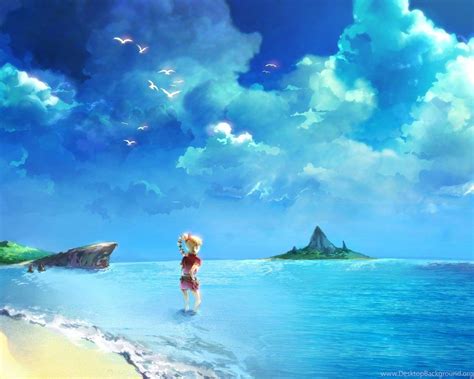 Video Games Chrono Cross Square Enix Anime Girls Beaches Wallpapers