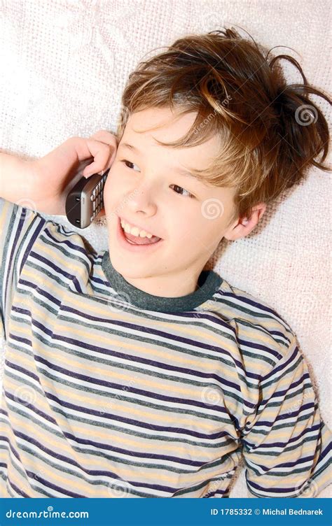 Teen Boy Talking On Cell Phone Stock Photography Image 1785332