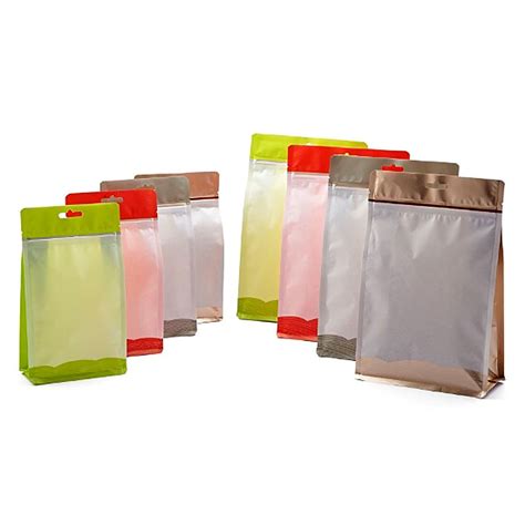 Starting from rs.2.55 per piece. Colorful Waterproof Pearl Paper Stand-up Zipper Pouch Bag ...