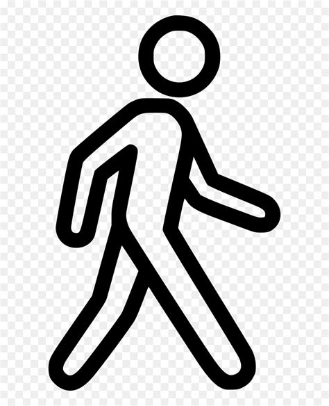 Walking Walking Man Symbol Png Transparent Png Vhv