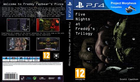 Fan Made Five Nights At Freddys Trilogy Ps4 Cover By Playstation Jedi