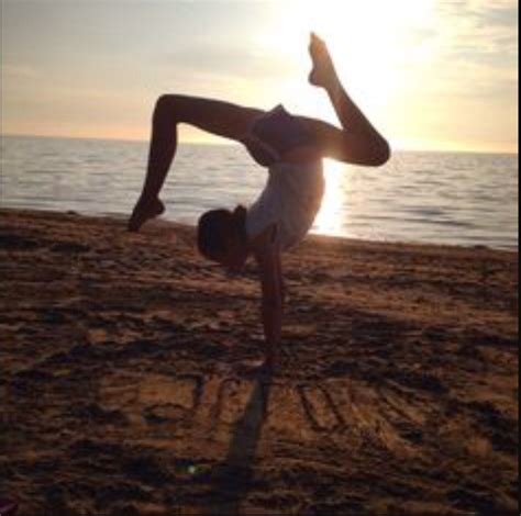 Beach Stag Acro Handstand Stag Gymnastics Celestial Sunset