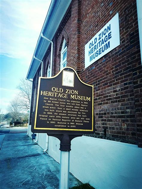 Old Zion Baptist Church Historical Marker Landmarks And Historical