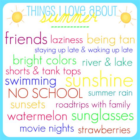 Things I Love About Summer Pictures Photos And Images For Facebook