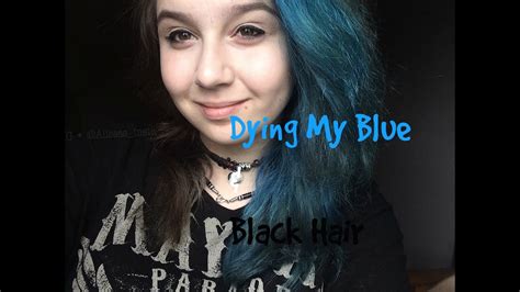 Dying My Hair Half Black And Half Blue Youtube