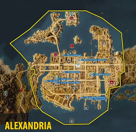 Assassin S Creed Origins Interactive Map Time Zones Map World