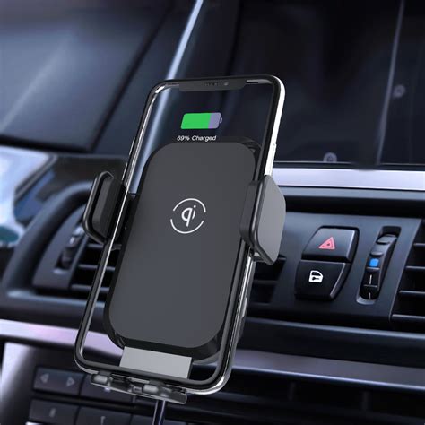 Automatic Sensor 15w Qi Samsung Wireless Car Charger Phone Holder