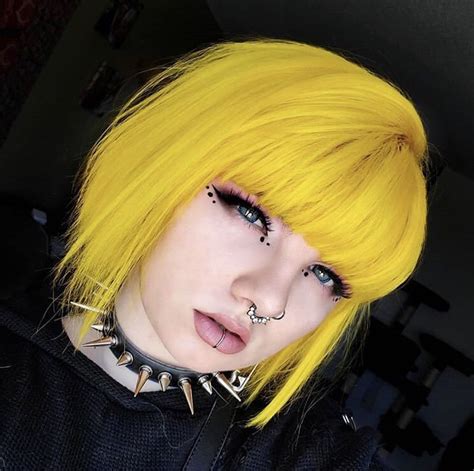 Bright Yellow Hair Is One Of The Hottest Hair Color Trends This Season