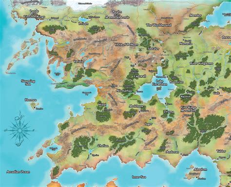 32 Golarion Map High Resolution Maps Database Source