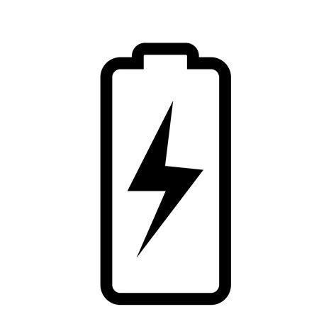 Battery Vector Icon Battery Black Sign Stock Vector Ai Contents