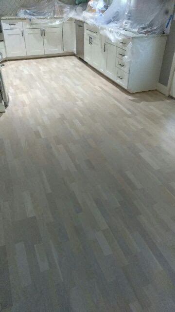 Engineered White Oak In Bona White Stain And Natural Seal Hardwood
