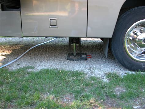 They are designed exactly for what your asking which is to help stabilize the motorhome while parked. RV Jack Pads | Camper Jack Pads | RV Stabilizer Pads | DICA