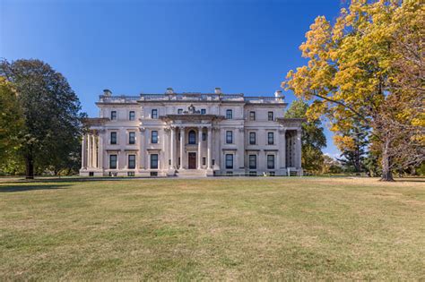 Vanderbilt Mansion National Historic Site With Trees In