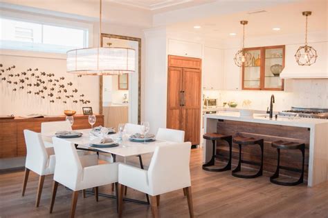 White Contemporary Kitchen With Wood Accents Hgtv Faces Of Design Hgtv