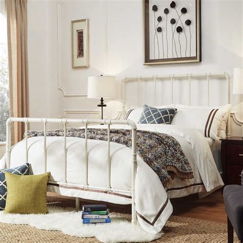 Color coated wrought iron frame bed, size: Cyber Monday Deals on Farmhouse Decor - Little Vintage Nest